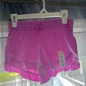 Girls Ruffle Pink Shorts, Size 6x!!! Nwt!!